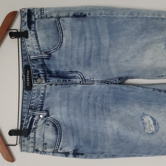 Liverpool "The Crop Boyfriend" distressed jeans - Picture 2 of 16